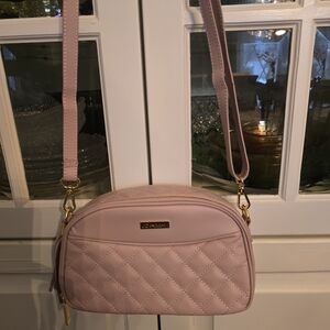 JOY & IMAN Blush Quilted Shoulder Bag